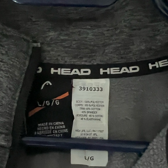 Head Dark Gray Men's Quarter-Zip Pullover - Picture 5 of 6